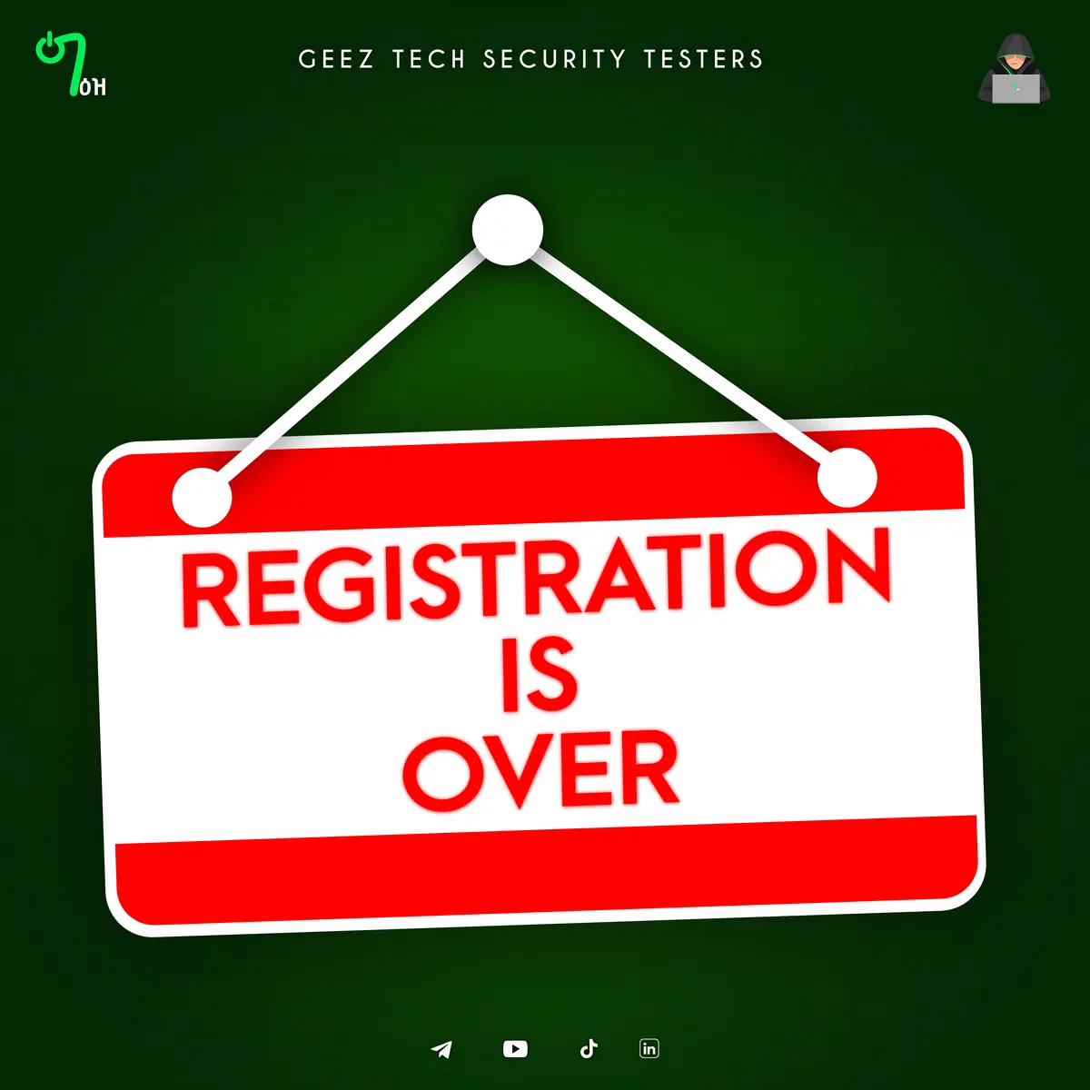 GEEZ SECURITY Registration Over